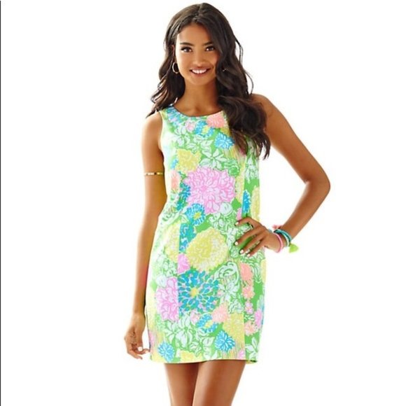 Lilly Pulitzer Dresses & Skirts - Lilly Pulitzer Cathy Shift Dress Hibiscus Stroll 6